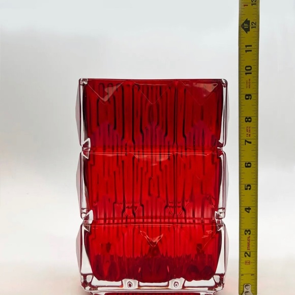BACCARAT NEIMAN MARCUS EXCLUSIVE LIMITED EDITION XL SIZE LOUXOR RECTANGULAR VASE - Picture 3 of 6